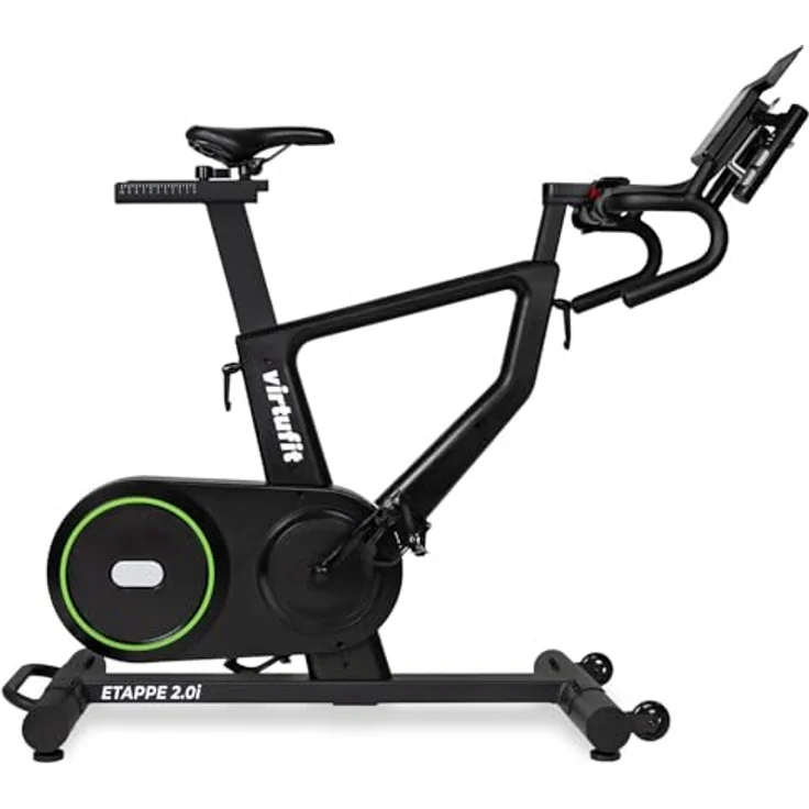 VirtuFit Etappe 2.0i Speed Bike Indoorbike - Heimtrainer Fahrrad - Fitnessbike Zuhause, matzschwarz, kompatibel mit Zwift, Kinomap und Fitshow – Bild 3