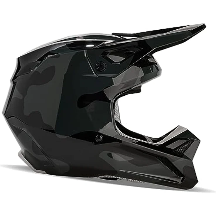 Fox V1 Bnkr MIPS 2023 Motocross Helm, schwarz/camouflage, mit MIPS-Schutzsystem und verstellbarem Visier, Größe L (59/60) – Bild 2