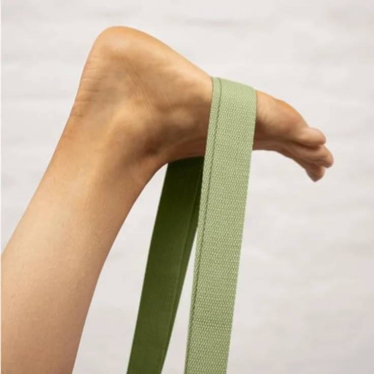 Myga 2-in-1 Yoga Gurt, verstellbarer Sling zur Verbesserung der Flexibilität und Unterstützung in Yoga-Haltungen, 180 cm, erdige Farben – Bild 5
