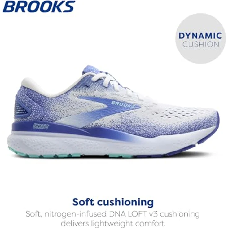 Brooks Ghost 16, Laufschuhe mit softer Dämpfung und verbessertem Obermaterial, Blau, Gr. 38 – Bild 2