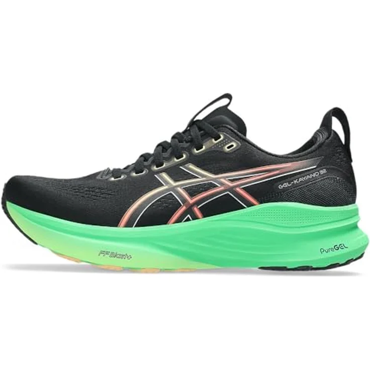 Asics GEL-KAYANO 32, Herren Laufschuhe mit hoher Dämpfung und atmungsaktivem Obermaterial, schwarz – Bild 1
