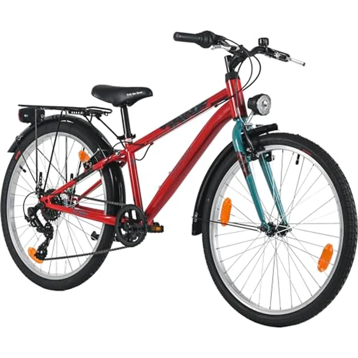 Dacapo BOBBY, 24" Kindervelo mit 7-Gang Shimano Schaltung, V-Brakes und Beleuchtung, empfohlen für Körpergrößen 130-150 cm – Bild 1