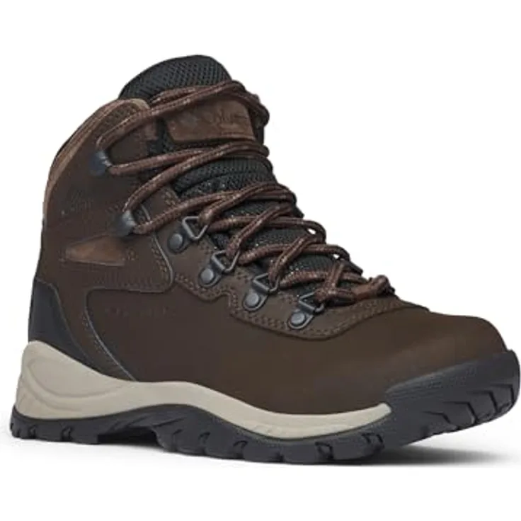 Columbia Newton Ridge Plus, Wanderschuhe aus wasserfestem Leder mit abriebfester Gummi-Außensohle, braun