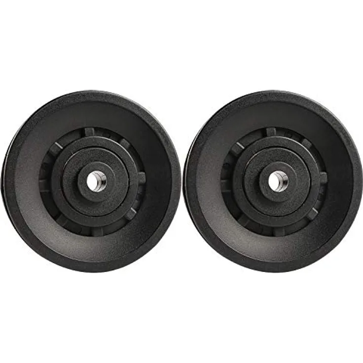 Topfinder 90mm Seilrolle, 2Pcs Universallager Riemenscheibe für Gym Fitnessgeräte Ersatzteil Garagentor, 2Pcs