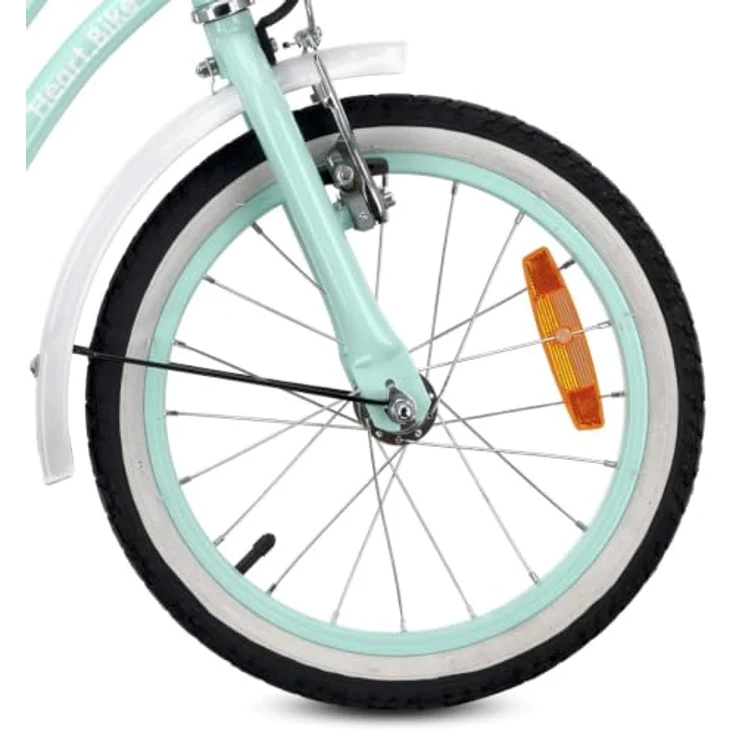 Sun Baby Heart Bike 14 Zoll Mädchenfahrrad mit Schubstange, Mint, für Kinder bis 50 kg – Bild 4