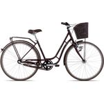 MAXIM Style Carry Wave Damenrad Citybike Tiefeinstieg blackberry wine 48, mit Shimano Nexus Nabenschaltung und LED-Nostalgiescheinwerfer