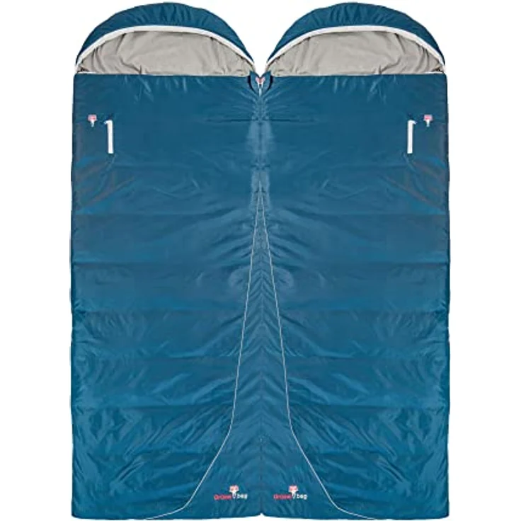 Grüezi Bag Cloud Cotton Comfort, Schlafsack 225 cm mit Baumwollfutter, wasserabweisend und vielseitig als Decke nutzbar, für Temperaturen von 8 °C bis 4 °C – Bild 7