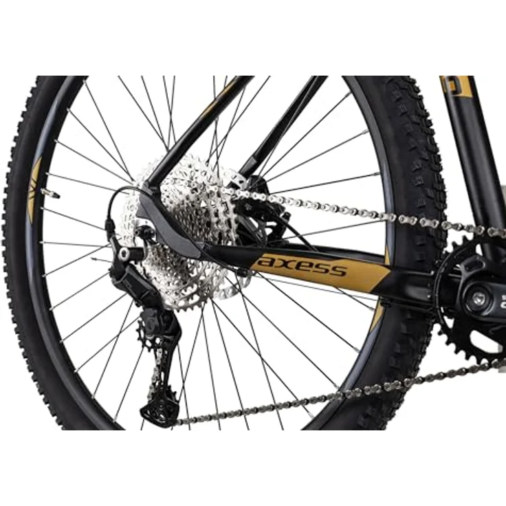 Axess PRIDE Hardtail Mountainbike 29 Zoll, Shimano Cues Antrieb, MT400 Scheibenbremsen, Dunkelgrau, 17 Zoll – Bild 2