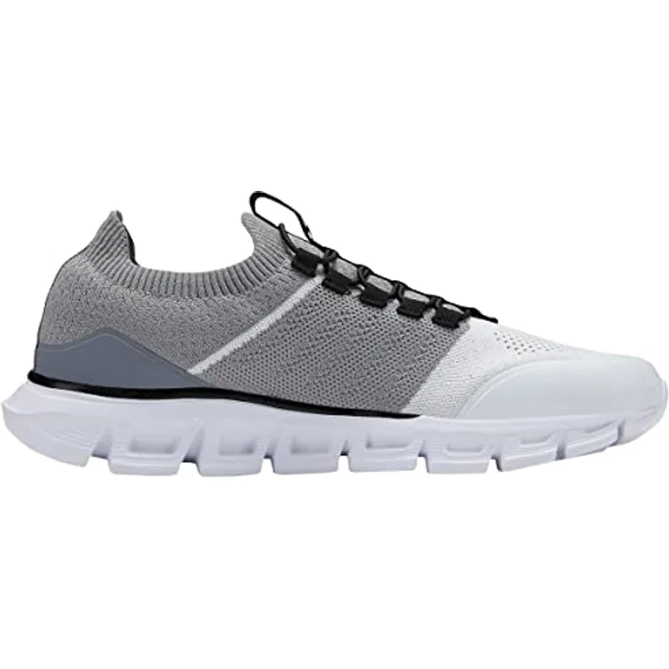 Jako Premium Knit Sneaker, Laufschuhe mit antimikrobieller Ortholite-Einlegesohle und ShockAbsorb EVA-Zwischensohle, grau – Bild 5