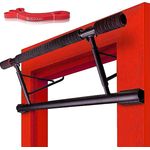 QUAMO BY LAVUR Klimmzugstange für Türrahmen | Stark & rutschfest | Einfache Montage ohne Schrauben | Ideales Home-Workout Equipment inkl. Widerstandsband