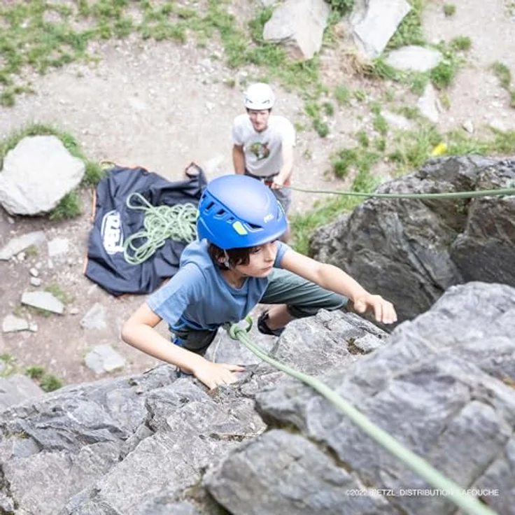 PETZL Mambo Einfachseil, 10,1 mm Durchmesser, griffig für Hallen- und Felsklettern, Farbe: Türkis, Länge: 60 m, R32AC 060 – Bild 4