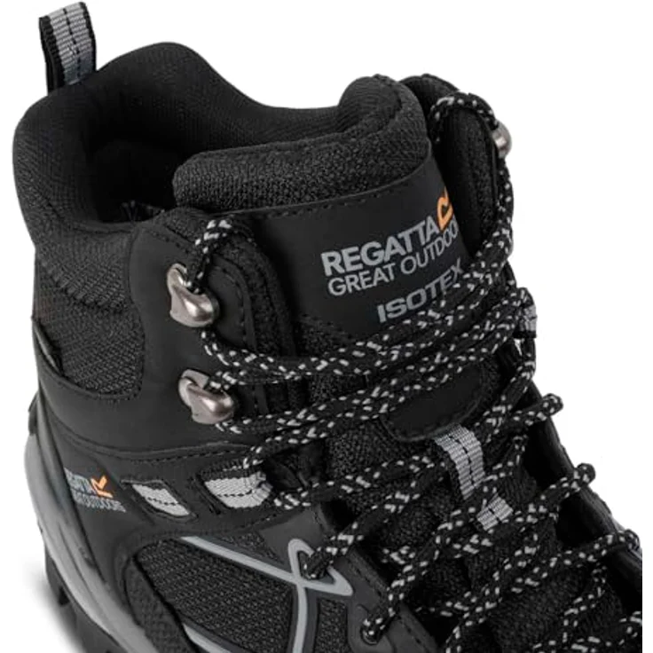 Regatta Samaris III, Wanderschuhe mit wasserabweisendem Material und verbesserter Dämpfung, schwarz/grau – Bild 9
