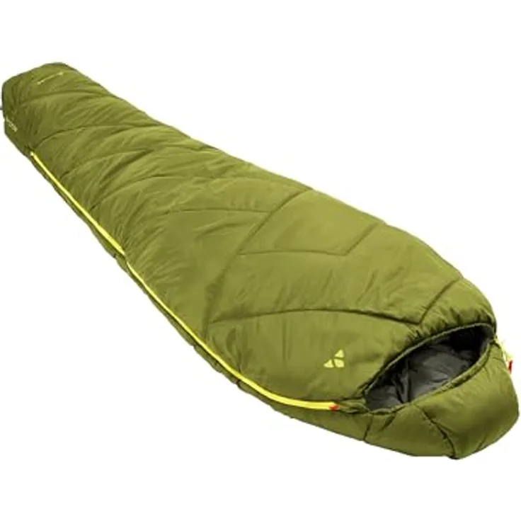 Vaude Sioux 800 II SYN, Kunstfaserschlafsack (220 cm) mit Komfortbereich 0 °C und konturierter Kapuze, recycelte Materialien, koppeltbar, inklusive Kompressionssack