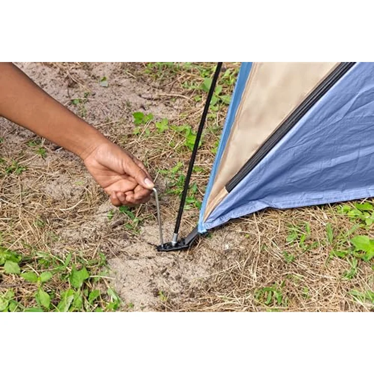 Bestway Strandzelt, wasserabweisend, für 2 Personen, blau, 200 x 100 x 100 cm, inklusive Transporthülle – Bild 10