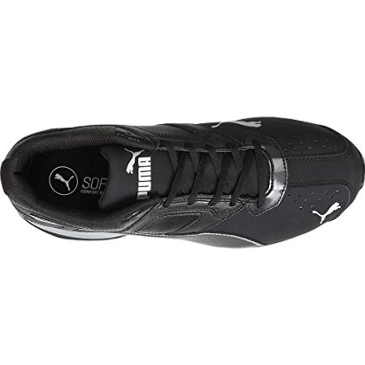 Puma Herren Laufschuhe, Schnürschuhe aus Synthetik, Schwarz, Größe 45, stabiler Blockabsatz 3 cm – Bild 3