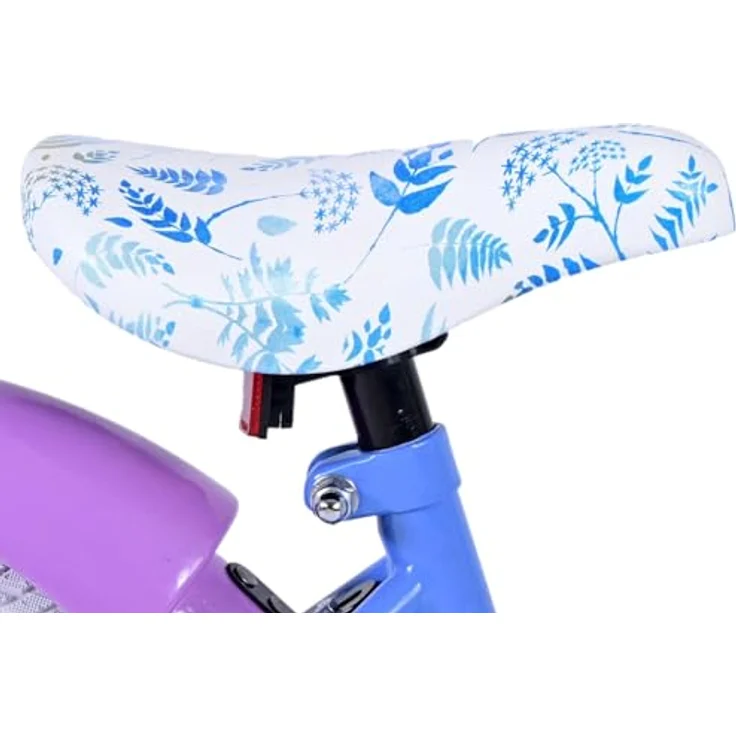 Disney Frozen Kinderfahrrad 2 Mädchen 14/16 Zoll Blau/Lila Rücktrittbremse bis 60 kg 85% zusammengebaut 3,5-6 Jahre – Bild 8