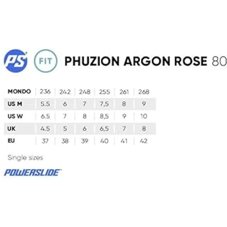 POWERSLIDE Inlineskate Phuzion Argon Rose 80 39, Fitness Skate für Frauen mit 4-Rad-Design – Bild 6