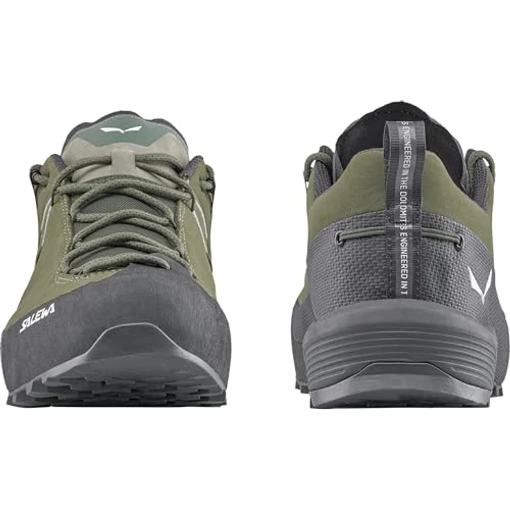 Salewa Wildfire Leather 2 GTX, Laufschuhe aus 1,6 mm Nubukleder, wasserdicht mit C.F.F. Fußbett und Climbing Lacing, schwarz – Bild 5