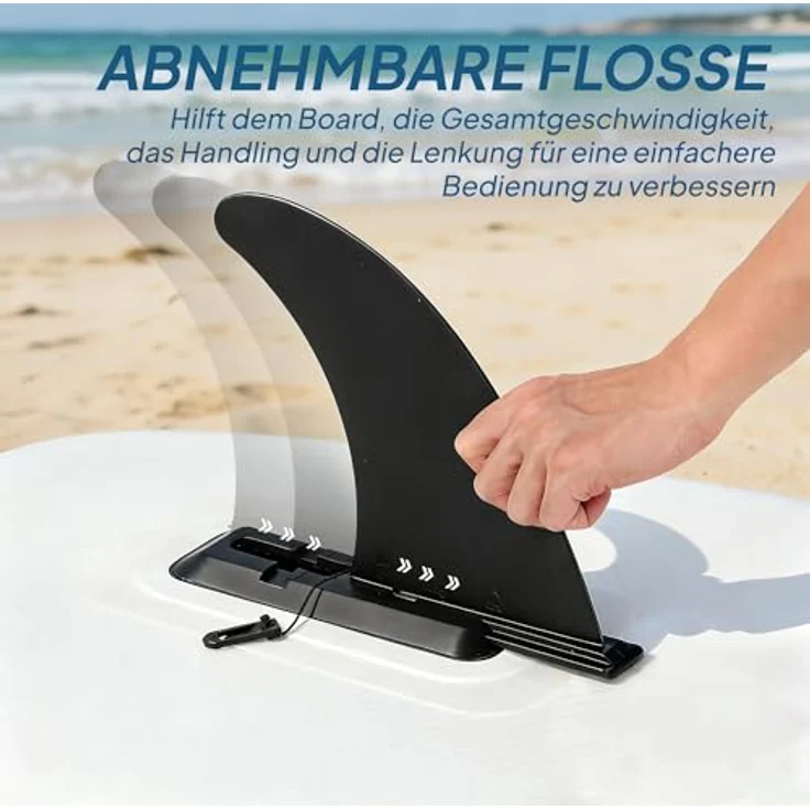 sportnow Outsunny Stand Up Paddling Board Set, aufblasbar 320 cm, blau, mit Paddel und max. Tragkraft 160 kg, ideal für Anfänger und Familien – Bild 8