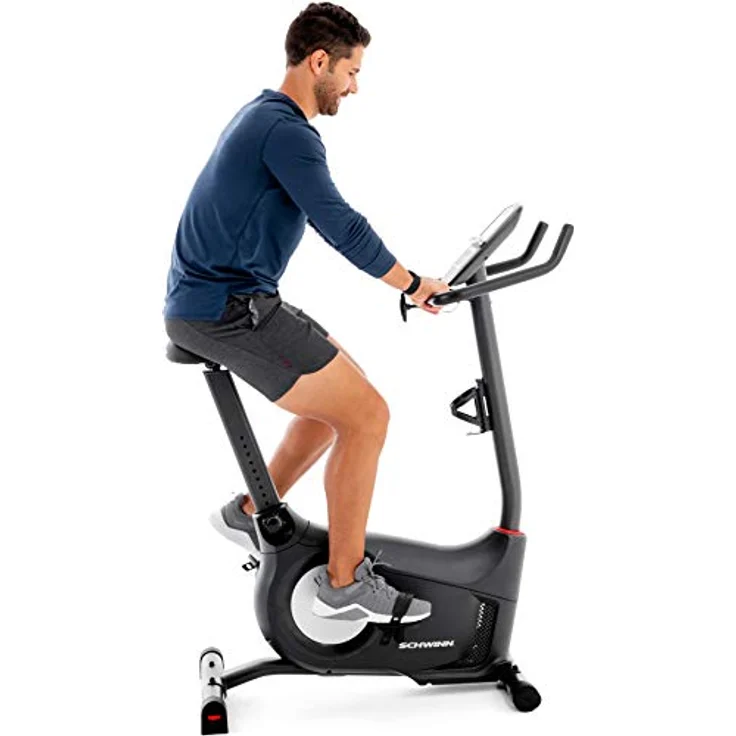 Schwinn 510U, Heimtrainer Unisex-Erwachsene, Schwarz/Rot, Einheitsgröße – Bild 1