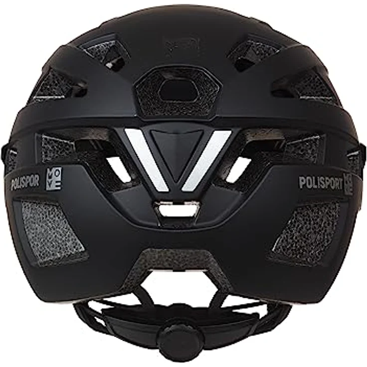 Polisport City-Move In-mold Velohelm, 58-61 cm, mit abnehmbarem Visier und Twin-Shell-Design, leicht und sicher – Bild 4