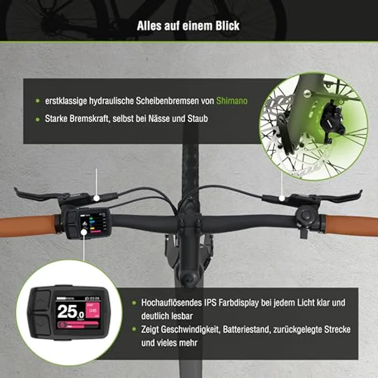 SachsenRAD Allrounder Urban Trekking E-Bike C3T, ultraleicht mit Riemenantrieb und Drehmomentsensor, 28 Zoll, 18 kg, Damen und Herren, grau – Bild 5