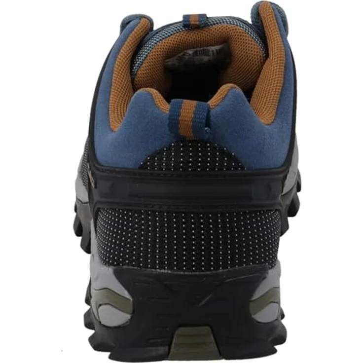 CMP Rigel Low WP, Herren Trekkingschuhe aus Leder, wasserdichter Wanderschuh, blau, Größe 41 – Bild 5