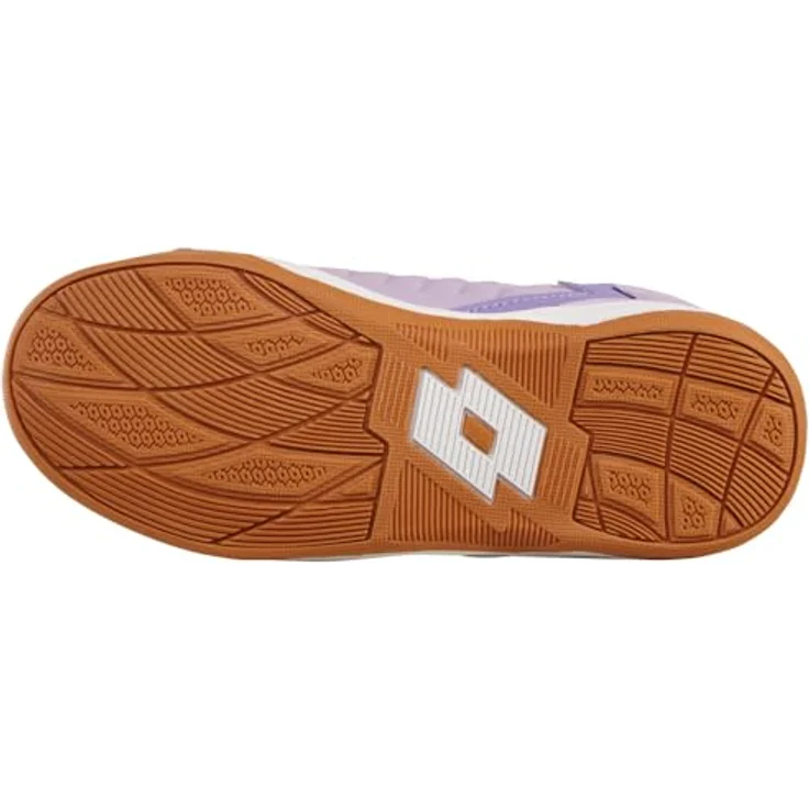 Lotto DASHER K, Hallenschuh für Kinder, lila, leicht mit abriebfester Sohle und Klettverschluss – Bild 3