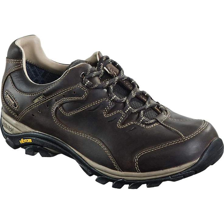 Meindl Light-Hike-Schuh Caracas GTX, Herren Wanderschuhe aus dunkelbraunem Nubukleder mit Gore-Tex Futter, Größe 40 – 6,5