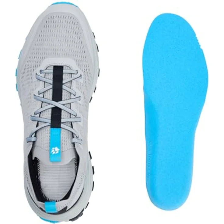 Jack Wolfskin PS Trail Knit Low M, Herren Wanderschuhe mit TEXARIDE-Technologie, grau – Bild 7
