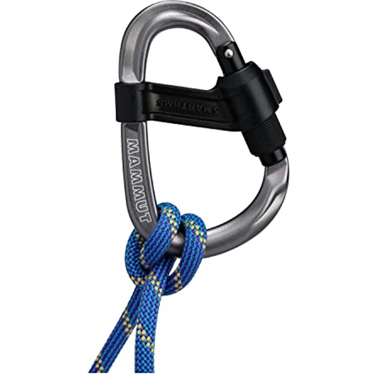 Mammut Smart HMS 2.0, Sicherungsbügel Karabiner mit Safety Gate und Keylocknase, einstellbare Größe – Bild 1