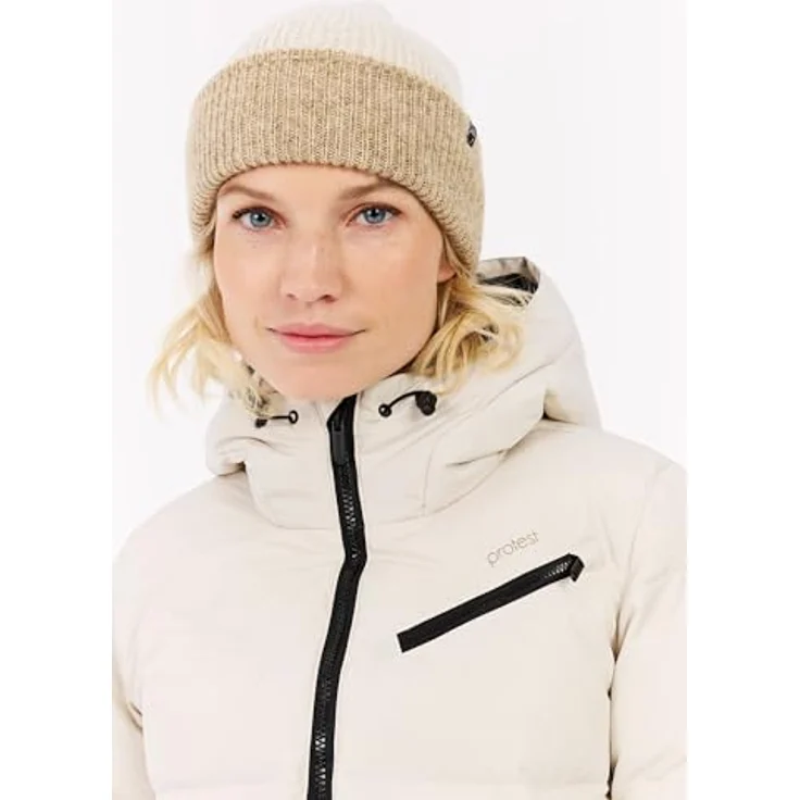 PROTEST PRTLUCID Ski- und Snowboardjacke, 10.000 mm Wassersäule, atmungsaktiv, PFC-frei, Kit Offwhite, Größe 42 – Bild 2