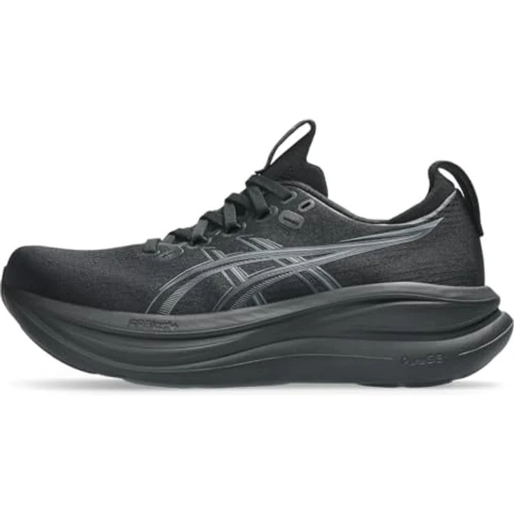 Asics Gel-Nimbus 28, Laufschuhe mit FF BLAST PLUS Dämpfung und PureGEL Technologie, schwarz/grau, Größe 7.5 – Bild 5