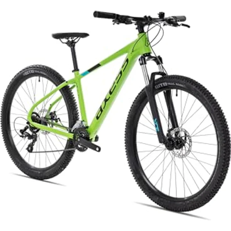 Axess SANDEE Hardtail Mountainbike für Einsteiger, 29 Zoll, Aluminiumrahmen, grün, 14-Gang Shimano Schaltung, Tektro Scheibenbremsen – Bild 8