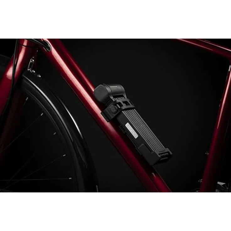 Trelock FS 480 Cops, Veloschloss, 130 cm mit gummierten Sperrstangen und 360° drehbarem Schlosskopf – Bild 4