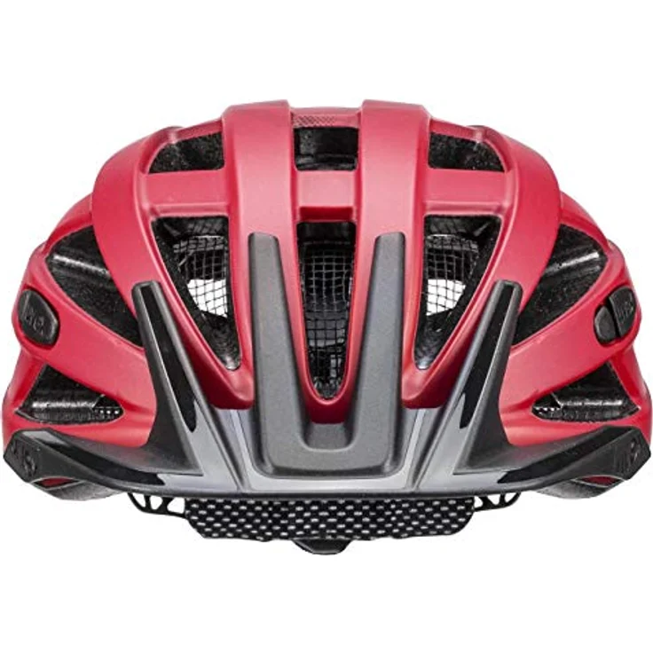 Uvex I-vo Cc MTB-Helm, rot-schwarz, 56-60 cm, mit 24 Belüftungsöffnungen und integrierter Sonnenblende – Bild 2