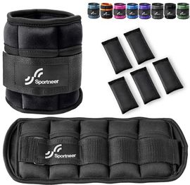 Sportneer Neopren Gewichtsmanschetten – Verstellbares Fußgelenkgewichte Set
