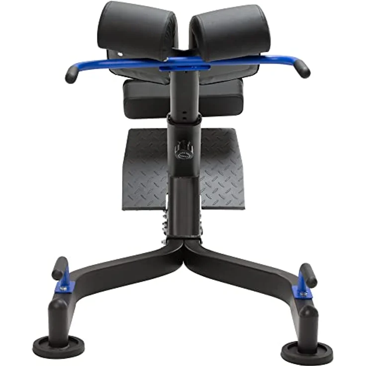 MAXXUS Hyperextension PRO - Verstellbar, bis 150 kg, mit Beinfixierung, Haltegriffen - Rückentrainer, Bauchtrainer, Römische Bank, Multifunktionales Workout Bench, Rückenstrecker für Zuhause, Fitness – Bild 3