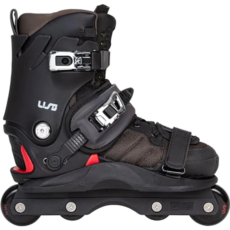 Usd Inline Skates Shadow Team 60, anpassbares Befestigungssystem mit Aluminiumplatte und Eclipse Cross-Innenfutter, Größe 45 – Bild 2
