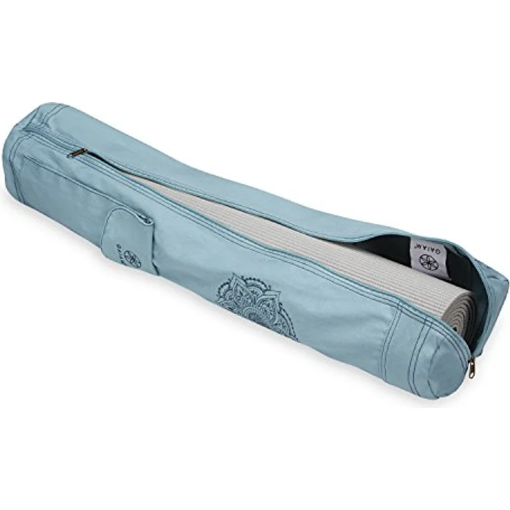 Gaiam Bestickte Cargo-Yogamatten-Tasche, Niagara, 76,2 cm L x 15,2 cm Durchmesser, mit verstellbarem Schultergurt und Stauraum für Yoga-Utensilien – Bild 5