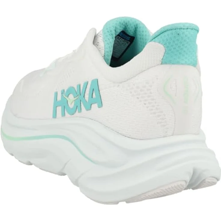 Hoka Clifton 10, Damen Laufschuhe mit optimaler Dämpfung, atmungsaktivem Jacquard-Obermaterial, Weiss, Größe 36 2/3 – Bild 6