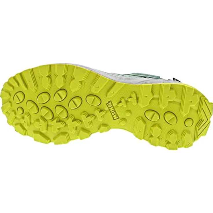 Meindl Damen Jamaica GTX, Multifunktionsschuh aus Velourleder mit Schnürverschluss, grün/gelb, Größe 39 – Bild 6