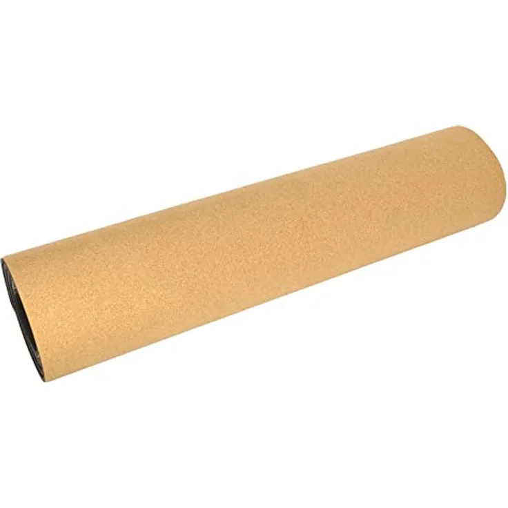 Deuser Matte Yogamatte Kork, beige - Nachhaltige Yogamatte mit innenliegendem Tragegurt, rutschfest und formstabil