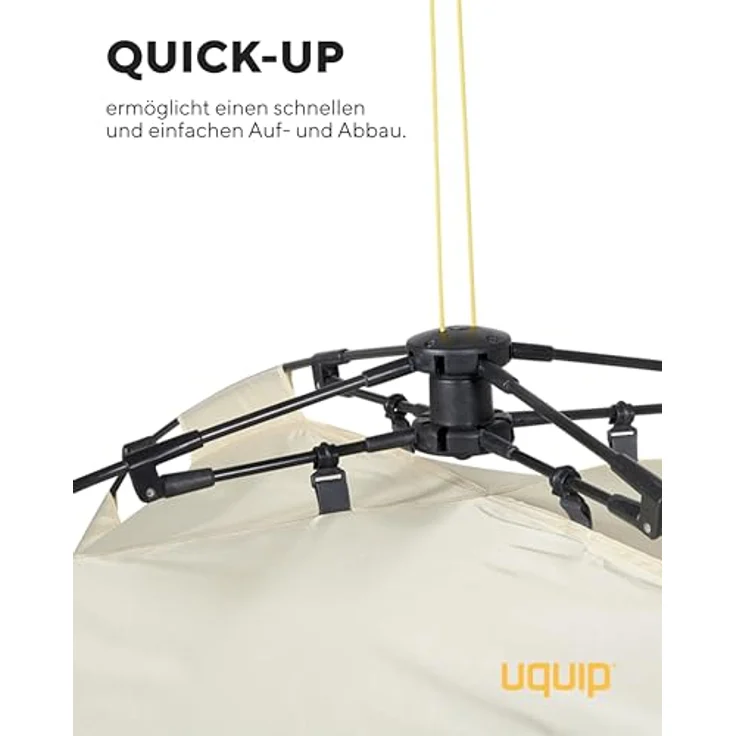 Uquip Buzzy Strandmuschel, Zelt für 3 Personen, leichtes 2 kg Polyester, schnell aufspannbar – Bild 7