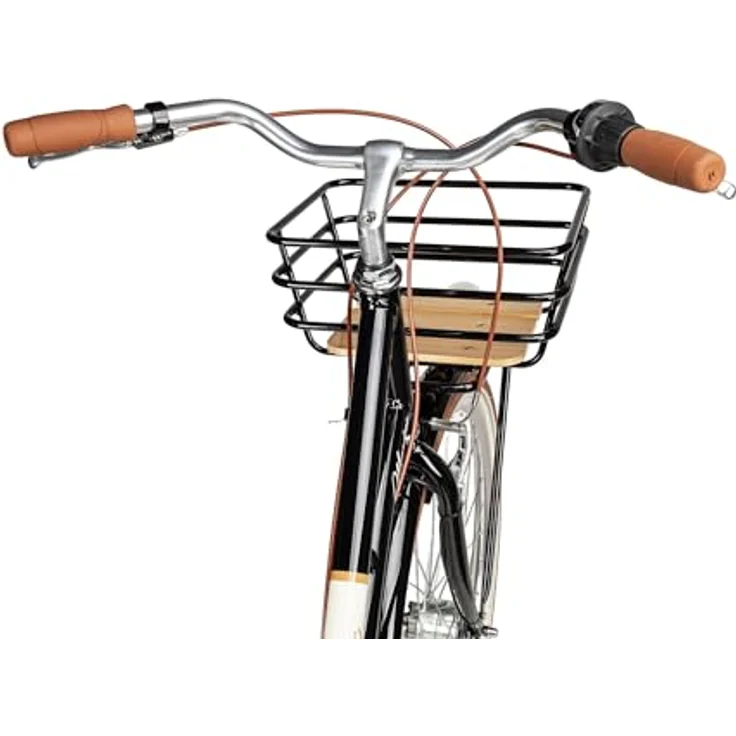 Maxim La Vita Damen-Citybike, 28 Zoll, Tiefeinstieg, Front-Gepäckträger, Schwarz, 55 cm – Bild 5