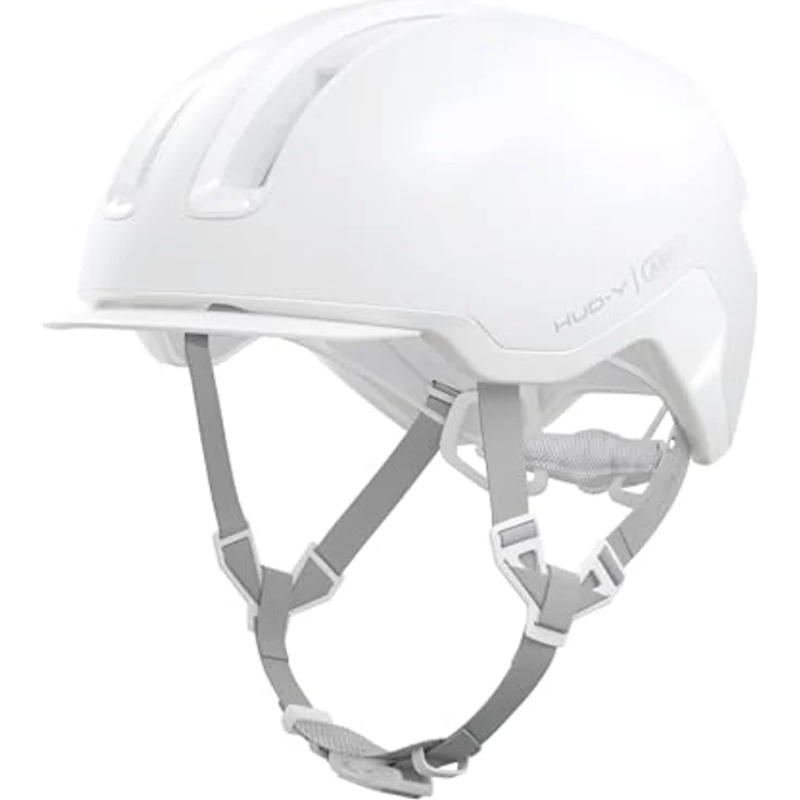 Abus HUD-Y, Velohelm (57 - 61 cm) mit wiederaufladbarem Heck-LED und futuristischem Design für urbane Nutzung – Bild 4