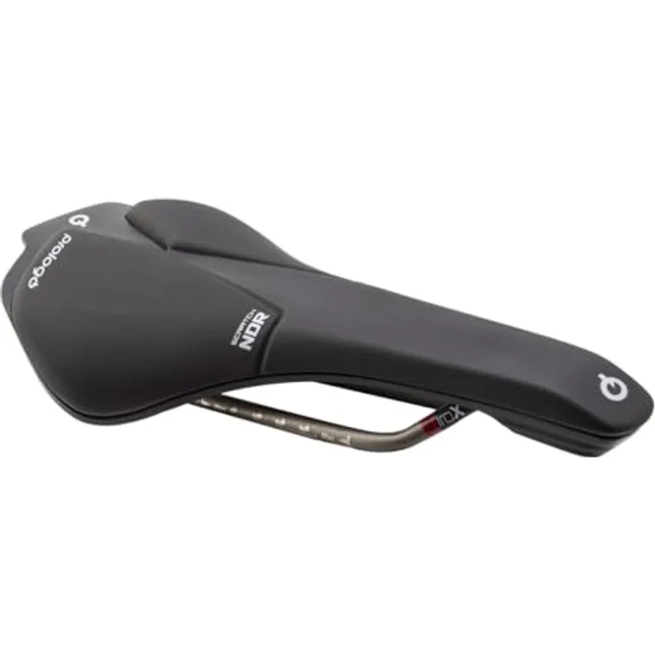 Prologo Scratch NDR, Fahrradsattel mit Carbon-Rails, Active Density-Technologie und rutschfester Mikrofaser-Oberfläche, schwarz
