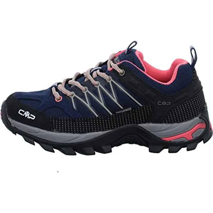 CMP Damen Wanderschuhe Marine 3Q54456-38ML, Wasserdichte Schnürschuhe aus Leder/Synth. in Blau-Bunt, Größe 39 – Bild 2