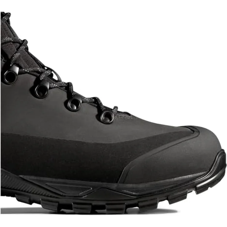 Mammut Blackfin Leather High GTX Men, hoher Bergschuh mit Vibram ICETREK-Aussensohle und wasserdichter GORE-TEX-Membran, schwarz, Größe 12 UK / 47 1/3 – Bild 8