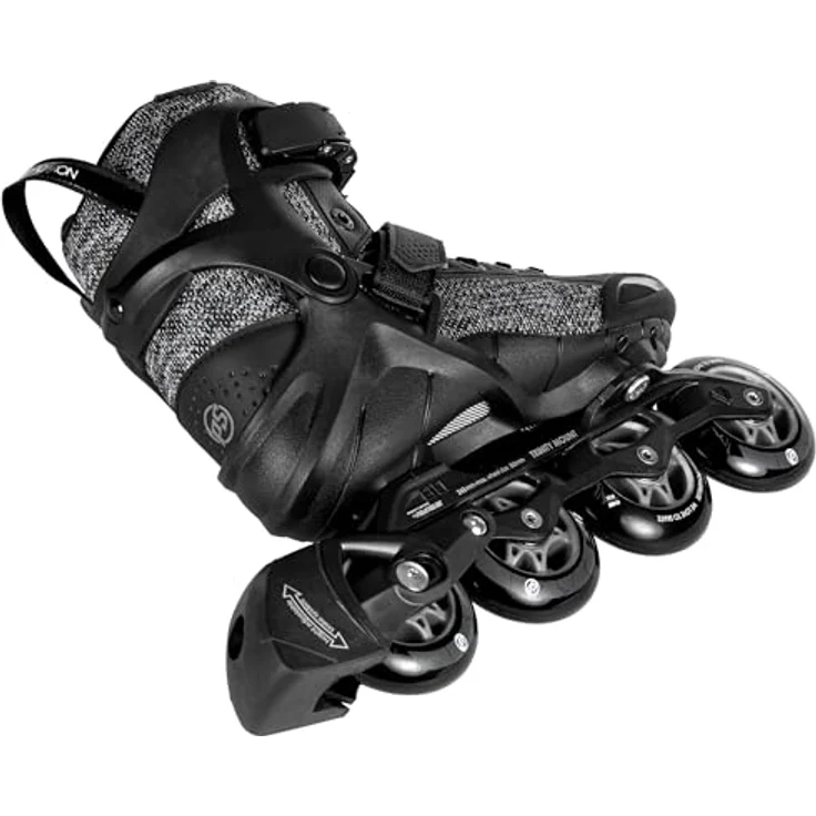 POWERSLIDE Phuzion Radon 80 Trinity SMU 38 Fitness Inlineskate in Schwarz/Weiss, ABEC 5 Kugellager – Bild 4